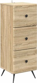 vidaXL Ντουλάπι με Συρτάρια Sonoma Δρυς 33 x 34,5 x 90 εκ