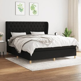 ΚΡΕΒΑΤΙ BOXSPRING ΜΕ ΣΤΡΩΜΑ ΜΑΥΡΟ 160X200 ΕΚ. ΥΦΑΣΜΑΤΙΝΟ 3128775