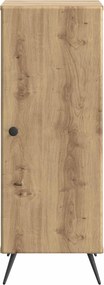 vidaXL Πλαϊνό γραφείο Artisan Δρυς 33 x 34,5 x 90 εκ
