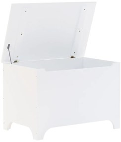 vidaXL Κουτί Αποθήκευσης με Καπάκι RANA Λευκό 80x49x54εκ. Μασίφ Πεύκο