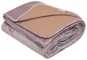 Κουβερτώριο Velvet Ημίδιπλο 160x220 Verona Beige Anna Riska