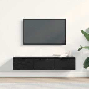 vidaXL Μαύρος Ξύλινος Τοίχος Ντουλάπι 102x30x20 εκ Κατασκευασμένο από Επεξεργασμένο Ξύλο