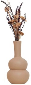 Βάζο Canber 230TRV1384 13x13x25cm Beige Aberto Design Κεραμικό