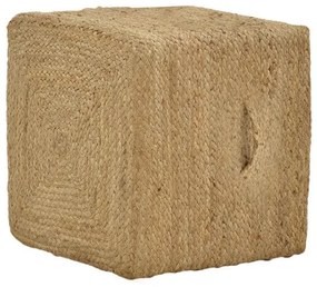 Σκαμπό Tresa Inart φυσικό 100% γιούτα 40x40x40εκ 302-000025 302-000025 Καφέ