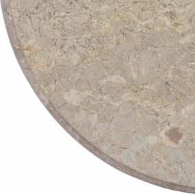 vidaXL Επιφάνεια Τραπεζιού Γκρι Ø60 x 2,5 εκ. Μαρμάρινη