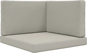 vidaXL Μαξιλάρι Καναπέ Εξωτερικού Χώρου 3 pcs Γκρι Πολυεστέρας