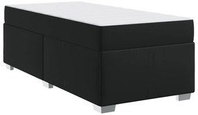 Σκελετός Κρεβατιού με στρώμα Μαύρο 100 x 200 cm ύφασμα