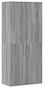 vidaXL Παπουτσοθήκη Γκρι Sonoma 80x39x178 εκ. από Επεξεργασμένο Ξύλο