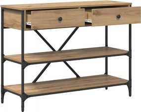 vidaXL Τραπέζι κονσόλας Καφέ 100 x 34,5 x 75 εκ. ξύλο