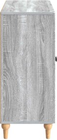 vidaXL Πλαϊνό γραφείο Γκρι Sonoma 89 x 34,5 x 80 εκ Επεξεργασμένο Ξύλο