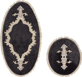 Bathmat Set (2 Pieces) Alne4655 Anthracite