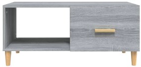 vidaXL Τραπεζάκι Σαλονιού Γκρι Sonoma 89,5x50x40εκ. Επεξεργασμένο Ξύλο
