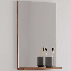 Καθρέπτης Τοίχου Με Ράφι Mini 3MMIN040ATM 40x12x68cm Brown Martin Mdf