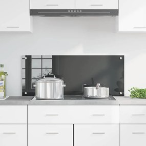 vidaXL Πίσω Πάνελ Κουζίνας Σκούρο γκρι 100 x 40 x 0.6 εκ.