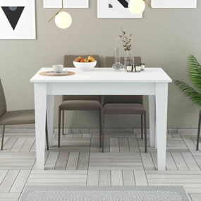 Stewehome Τραπέζι κουζίνας Λευκό / Δρυς 110x72x75 cm