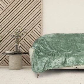 Κουβέρτα Καναπέ 1184 Fleece Dark Mint Das Home 130X170 Πολυέστερ