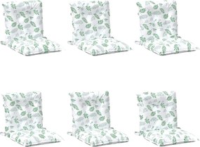 vidaXL Μαξιλάρι Εξωτερικού Χώρου 6 pcs Λευκό 100 x 50 x 7 cm Ύφασμα