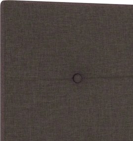 vidaXL Κεφαλάρι με κεφαλάρι Σκούρο Καφέ 144 cm Τεχνητό Δέρμα