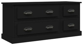 vidaXL Έπιπλο Τηλεόρασης Μαύρο 100x35,5x45εκ. Επεξ. Επεξεργασμένο Ξύλο