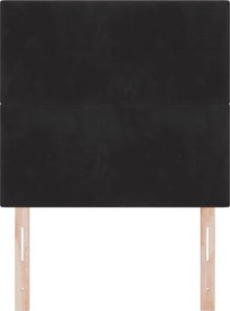 vidaXL Κεφαλάρι Μαύρο 80 cm Βελούδο