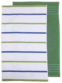 Ποτηρόπανα Ζακάρ 361 (Σετ 2τμχ) Multi Viopros 40x60cm 100% Cotton