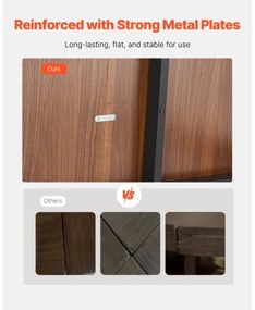 VEVOR 71in Rectangle Dining Table Wood Kitchen Table for 6-8 Person (Only Table)