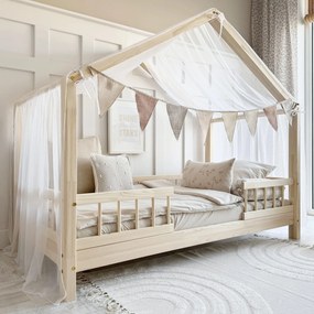 Κουρτίνα Οροφής House Bed  White Voile  Luletto