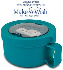 Nava Δοχείο Φαγητού Ανοξείδωτο Στρογγυλό We Care 850ml Πετρόλ 10-262-030