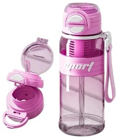 Φορητό παγούρι πλαστικό - 800ml Ροζ