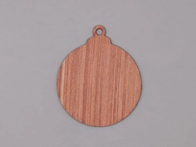 Intra απο ξύλο plywood 3mm-4mm πάχος - Ξύλινο κενό στρογγυλό μπιχλιμπίδι Κρεμαστό χριστουγεννιάτικο δέντρο Δίασταση 30x30 cm Intraeaxys-075y0x8o