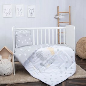 LORELLI ΣΕΤ ΠΡΟΙΚΑΣ ΜΩΡΟΥ 5 ΤΕΜ 140/70 COSY GREY ELEPHANT STARS 10420064701