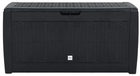 vidaXL Μπαούλο Αποθήκευσης Κήπου Ανθρακί 119x48x60 εκ. απο Πολυπ/λένιο