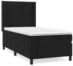 ΚΡΕΒΑΤΙ BOXSPRING ΜΕ ΣΤΡΩΜΑ ΜΑΥΡΟ 80 X 200 ΕΚ. ΒΕΛΟΥΔΙΝΟ 3132707