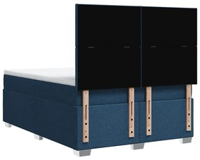 ΚΡΕΒΑΤΙ BOXSPRING ΜΕ ΣΤΡΩΜΑ ΜΠΛΕ 140X190 ΕΚ. ΥΦΑΣΜΑΤΙΝΟ 3290482