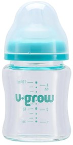 U-Grow UG0-04BS120 Γυάλινο Μπιμπερό 120 Ml + 2 Επιπλέον Θηλές