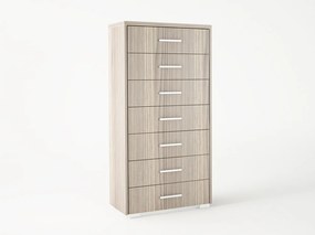 Intrahome Συρταριέρα με 7 συρτάρια σε σταχτί χρώμα 60x45x123 Intrahomesa-00652610