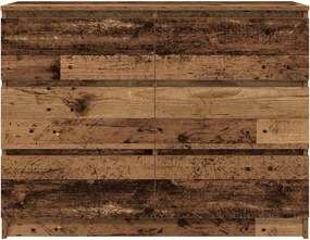 vidaXL Sideboard Παλιό ξύλο 100x35x76 cm Ξύλο μηχανής