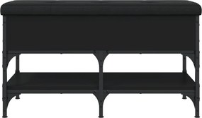vidaXL Παπουτσοθήκη Μαύρη 82x42x45 εκ. από Επεξεργασμένο Ξύλο