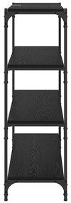 vidaXL Βιβλιοθήκη Μαύρη Οξυά 100 x 33 x 100 εκ.