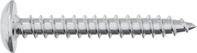 vidaXL Ξυλοβίδες 12 pcs Ασημί M4 x 28 mm Ατσάλι