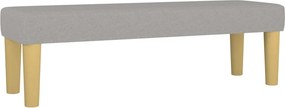 vidaXL Κρεβάτι Boxspring με Στρώμα Ανοιχτό Γκρι 200x200 εκ. Υφασμάτινο