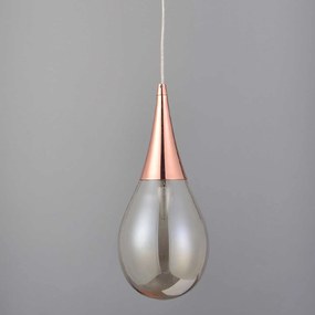 Φωτιστικό Οροφής Avantgarde OD53421CP Copper Metal, Glass