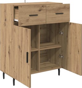 vidaXL Πλαϊνό γραφείο με συρτάρι Artisan Oak 69,5 x 34 x 90 εκ.