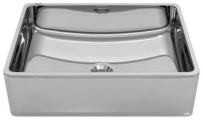 vidaXL Νιπτήρας Ασημί 41 x 30 x 12 εκ. Κεραμικός