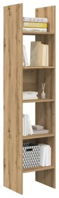vidaXL Βιβλιοθήκη artisan δρυς 40 x 35 x 180 εκ. Επεξεργασμένο ξύλο