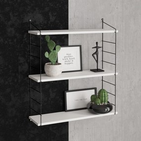 Wall Shelf Armoni 3'lü - White White