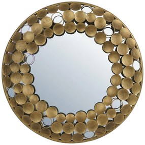 Καθρέπτης ArteLibre Χρυσό Μέταλλο 70x6x70cm