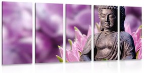 Εικόνα 5 μερών ειρηνικός Βούδας - 200x100