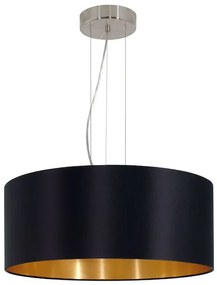 Eglo Maserlo Μοντέρνο Κρεμαστό Φωτιστικό Τρίφωτο με Ντουί E27 σε Μαύρο Χρώμα 31605