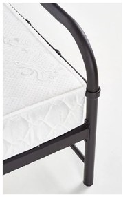 Κρεβάτι ArteLibre LIBERTY Μεταλλικό Sandy Black 209x124x93cm (Στρώμα 120x200cm)
